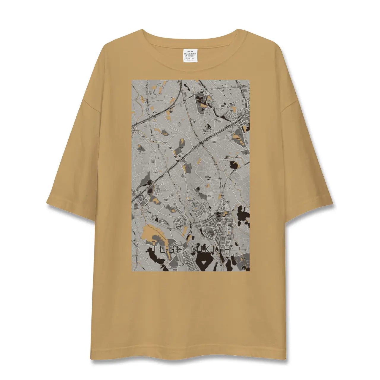 【栂・美木多(大阪府)】地図柄ビッグシルエットTシャツ