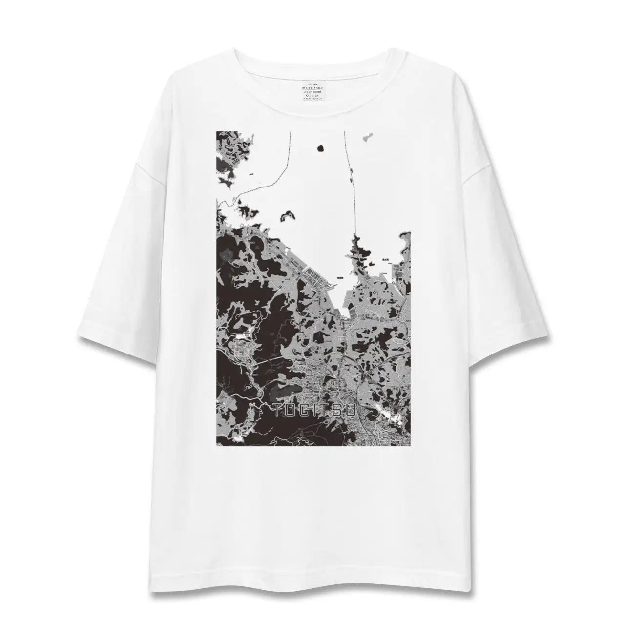 【時津(長崎県)】地図柄ビッグシルエットTシャツ