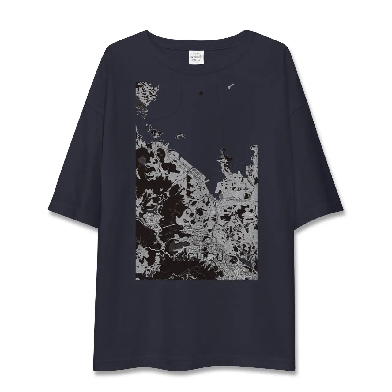 【時津(長崎県)】地図柄ビッグシルエットTシャツ