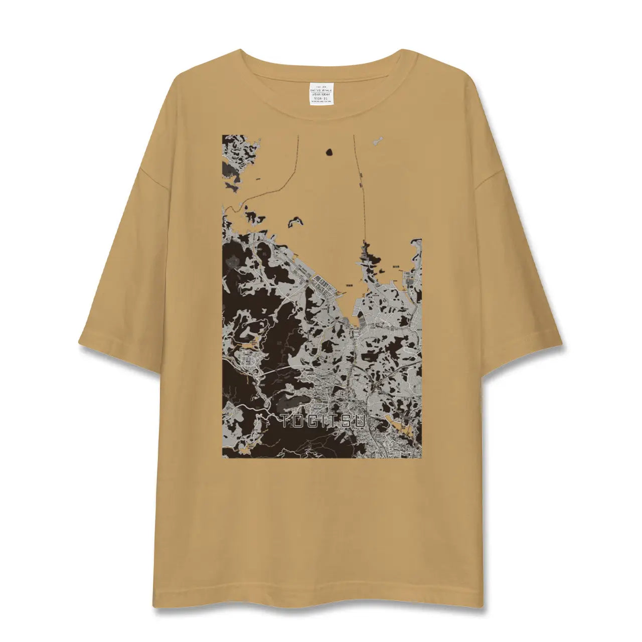 【時津(長崎県)】地図柄ビッグシルエットTシャツ