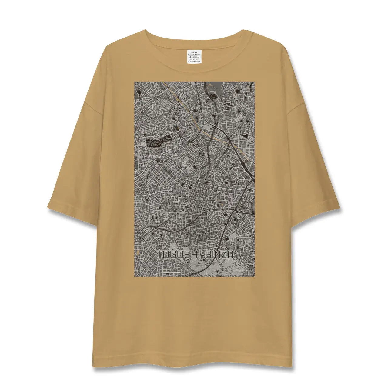 【戸越銀座(東京都)】地図柄ビッグシルエットTシャツ