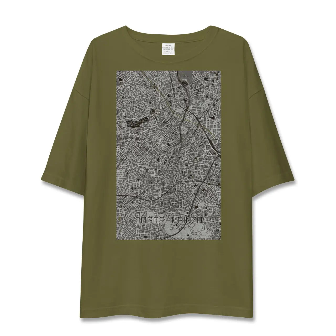 【戸越銀座(東京都)】地図柄ビッグシルエットTシャツ