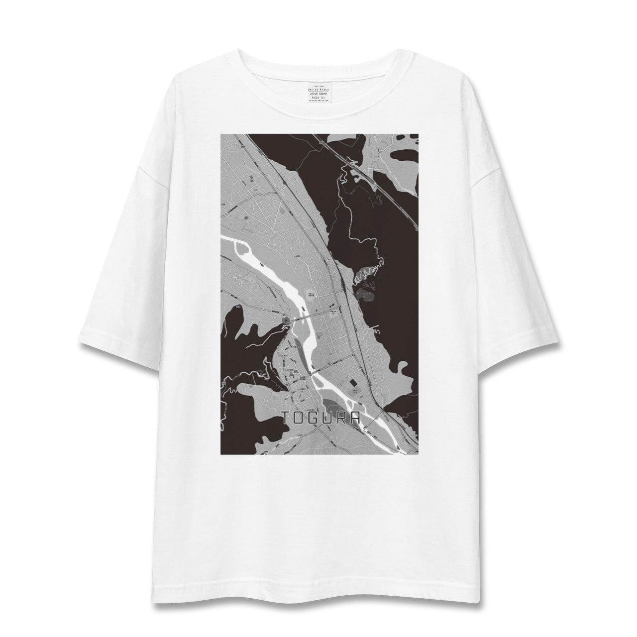 【戸倉(長野県)】地図柄ビッグシルエットTシャツ
