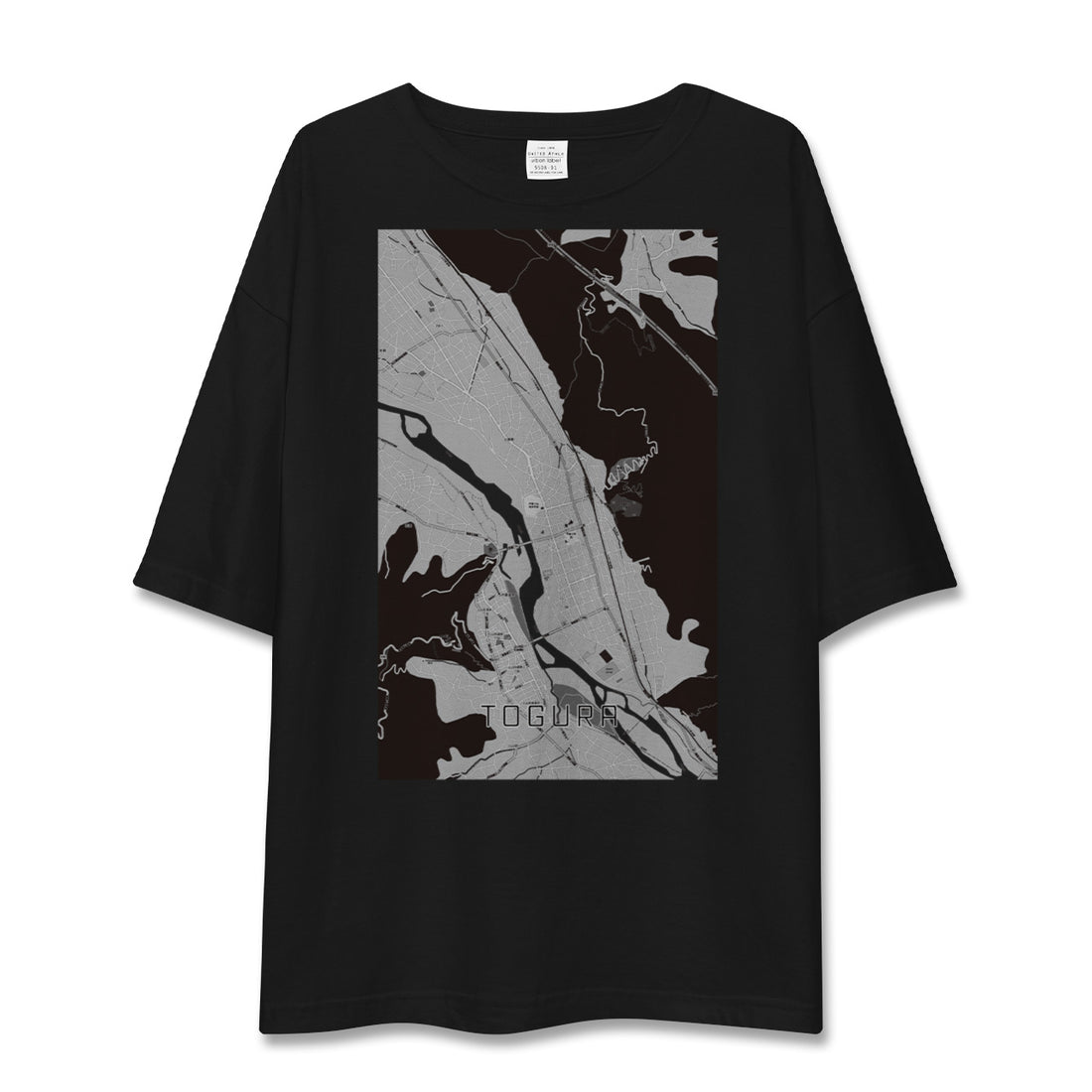 【戸倉(長野県)】地図柄ビッグシルエットTシャツ