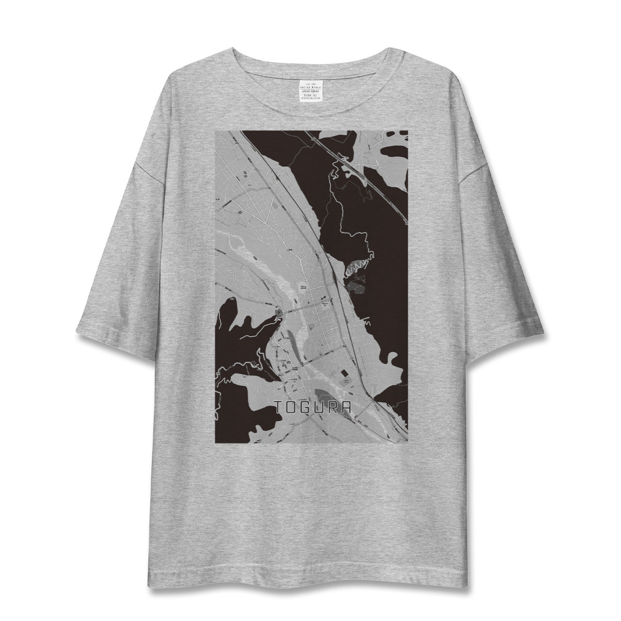 【戸倉(長野県)】地図柄ビッグシルエットTシャツ
