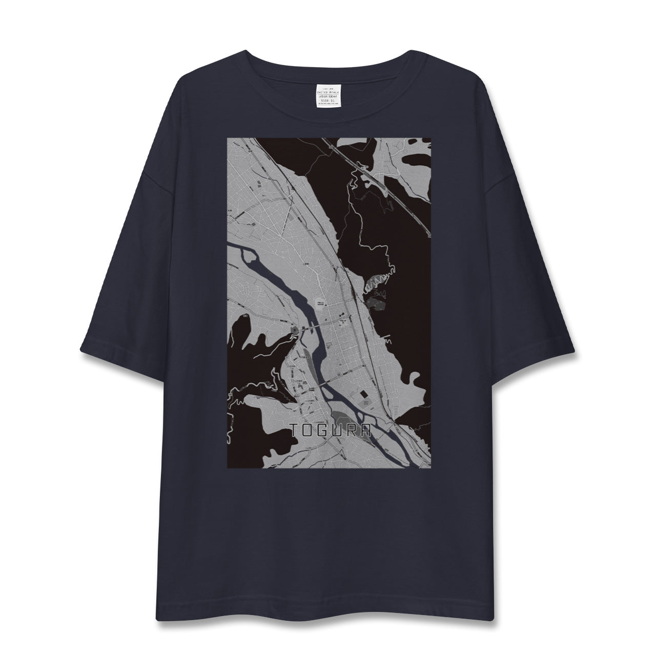 【戸倉(長野県)】地図柄ビッグシルエットTシャツ