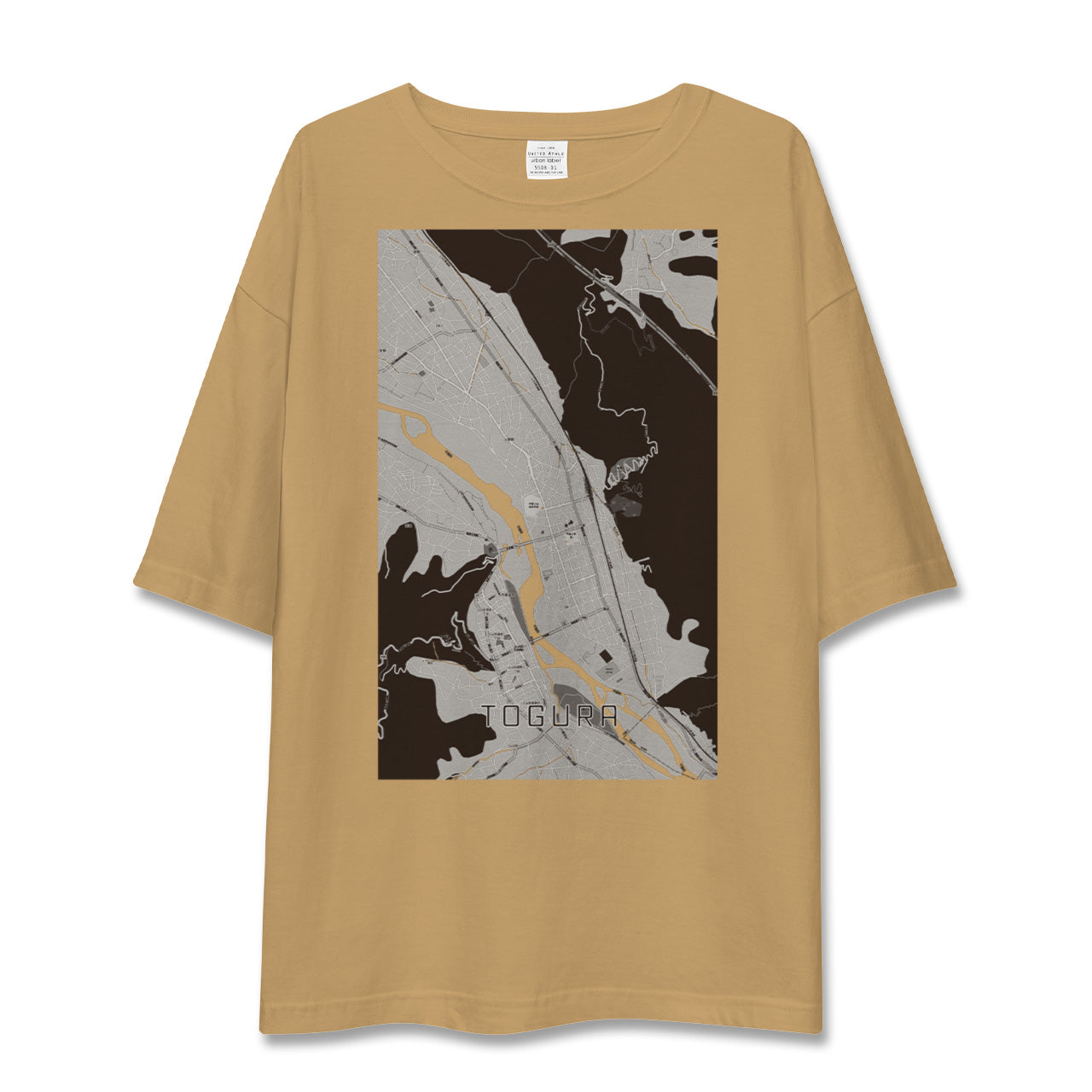 【戸倉(長野県)】地図柄ビッグシルエットTシャツ