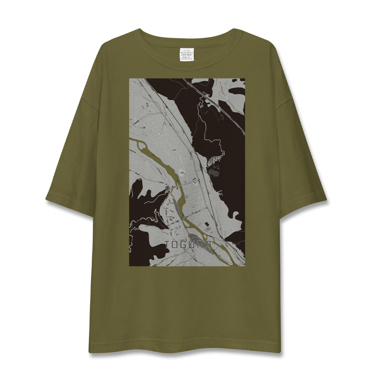 【戸倉(長野県)】地図柄ビッグシルエットTシャツ