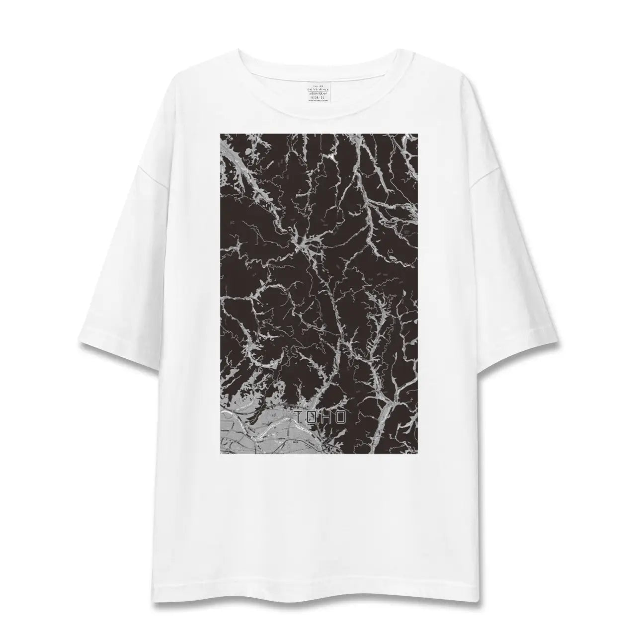 【東峰(福岡県)】地図柄ビッグシルエットTシャツ