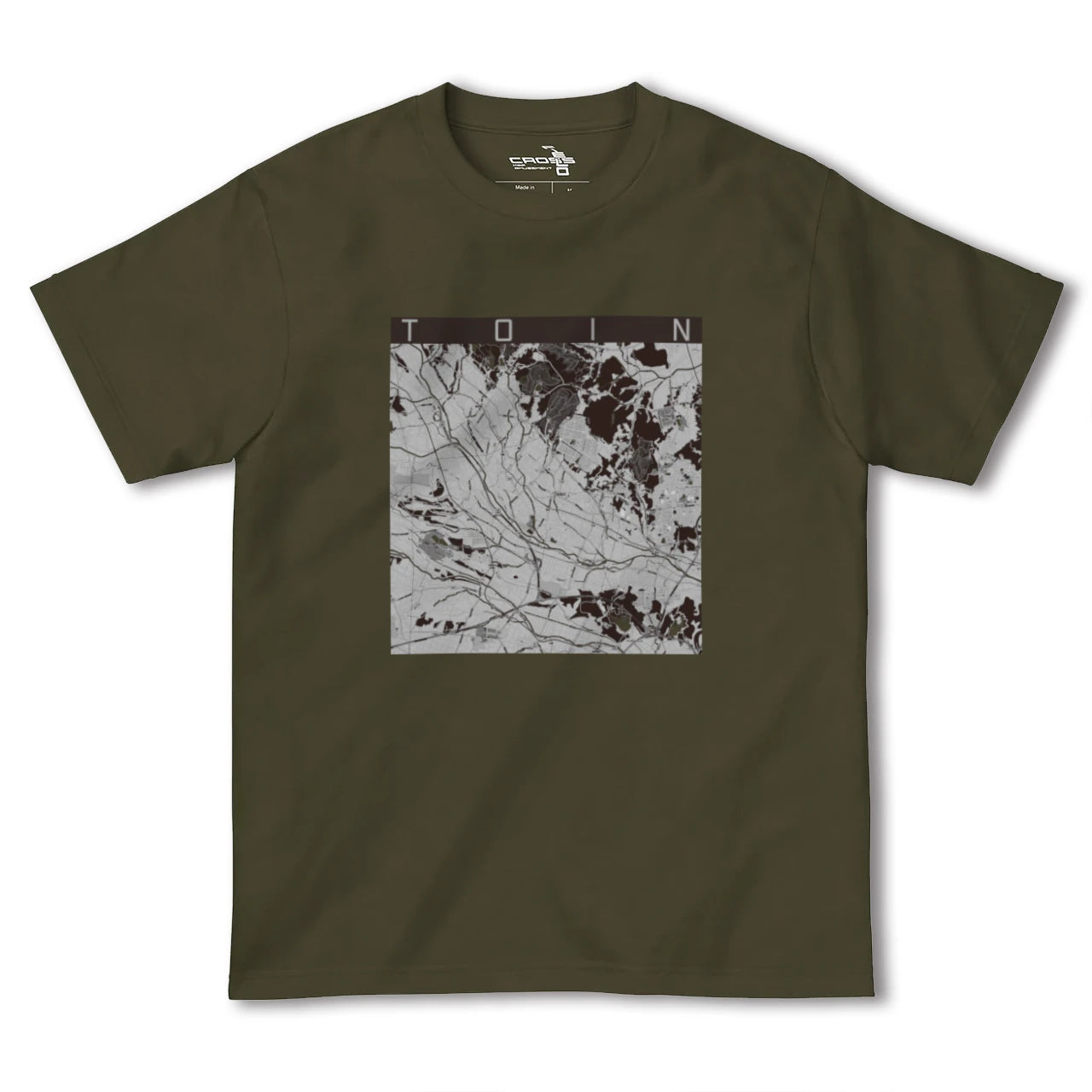 【東員(三重県)】地図柄ヘビーウェイトTシャツ