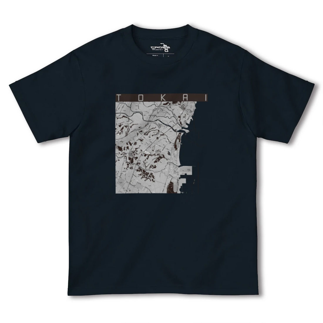 【東海(茨城県)(茨城県)】地図柄ヘビーウェイトTシャツ