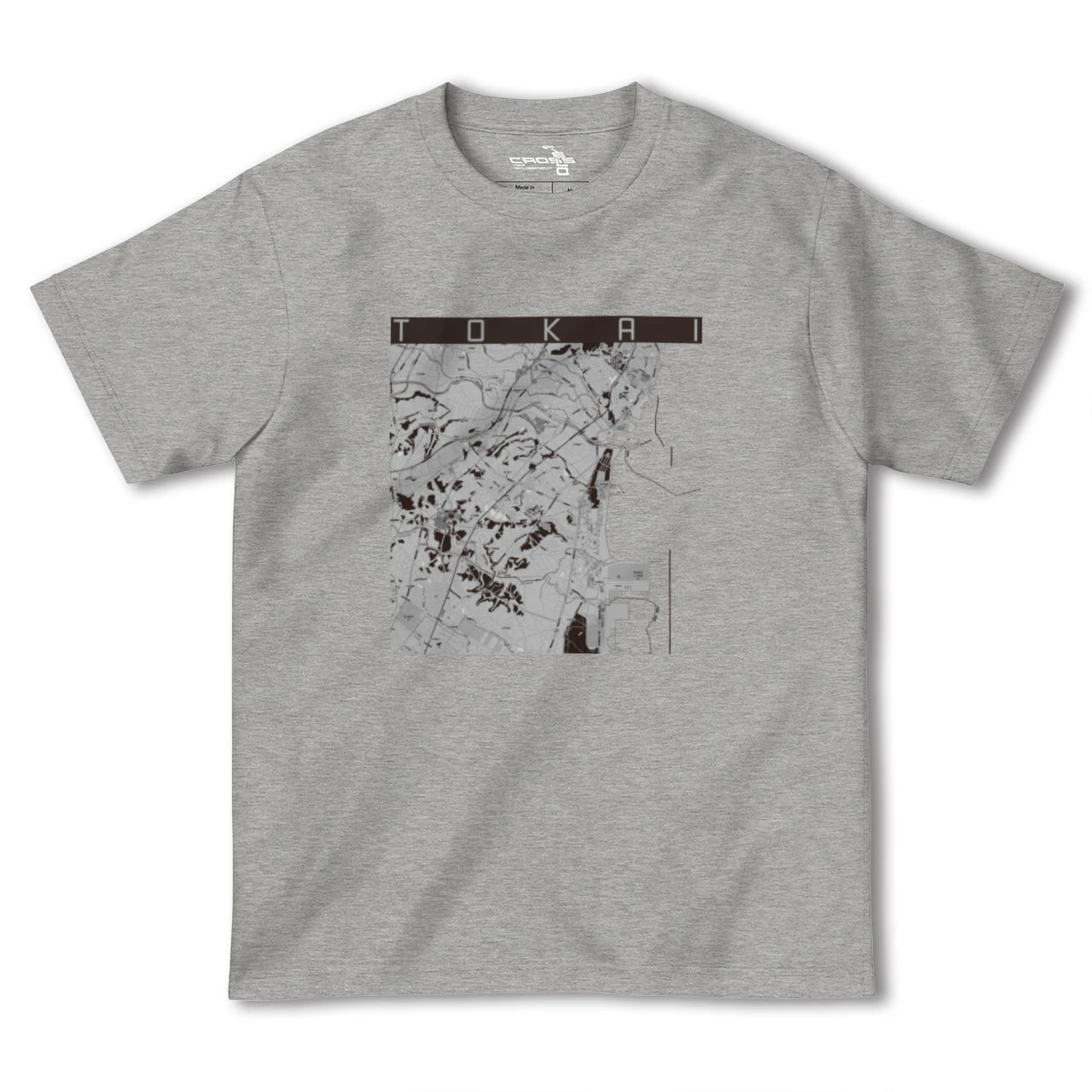【東海(茨城県)(茨城県)】地図柄ヘビーウェイトTシャツ