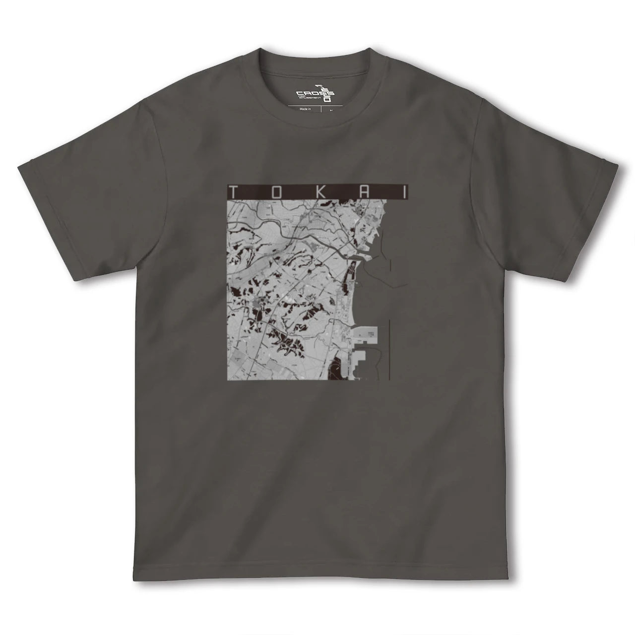 【東海(茨城県)(茨城県)】地図柄ヘビーウェイトTシャツ