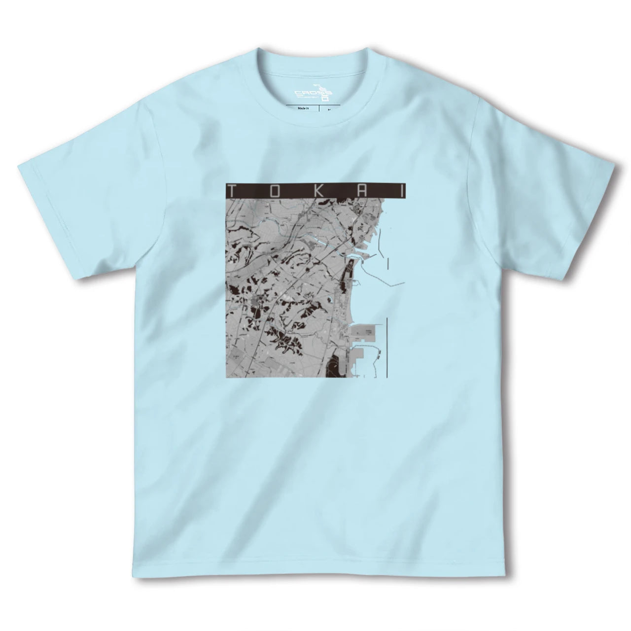 【東海(茨城県)(茨城県)】地図柄ヘビーウェイトTシャツ