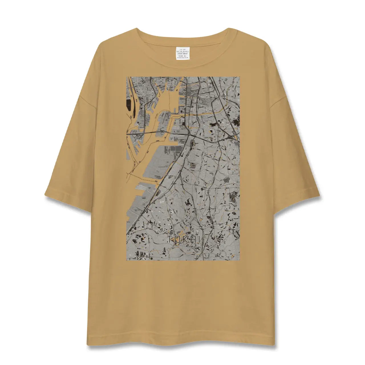 【東海(愛知県)】地図柄ビッグシルエットTシャツ
