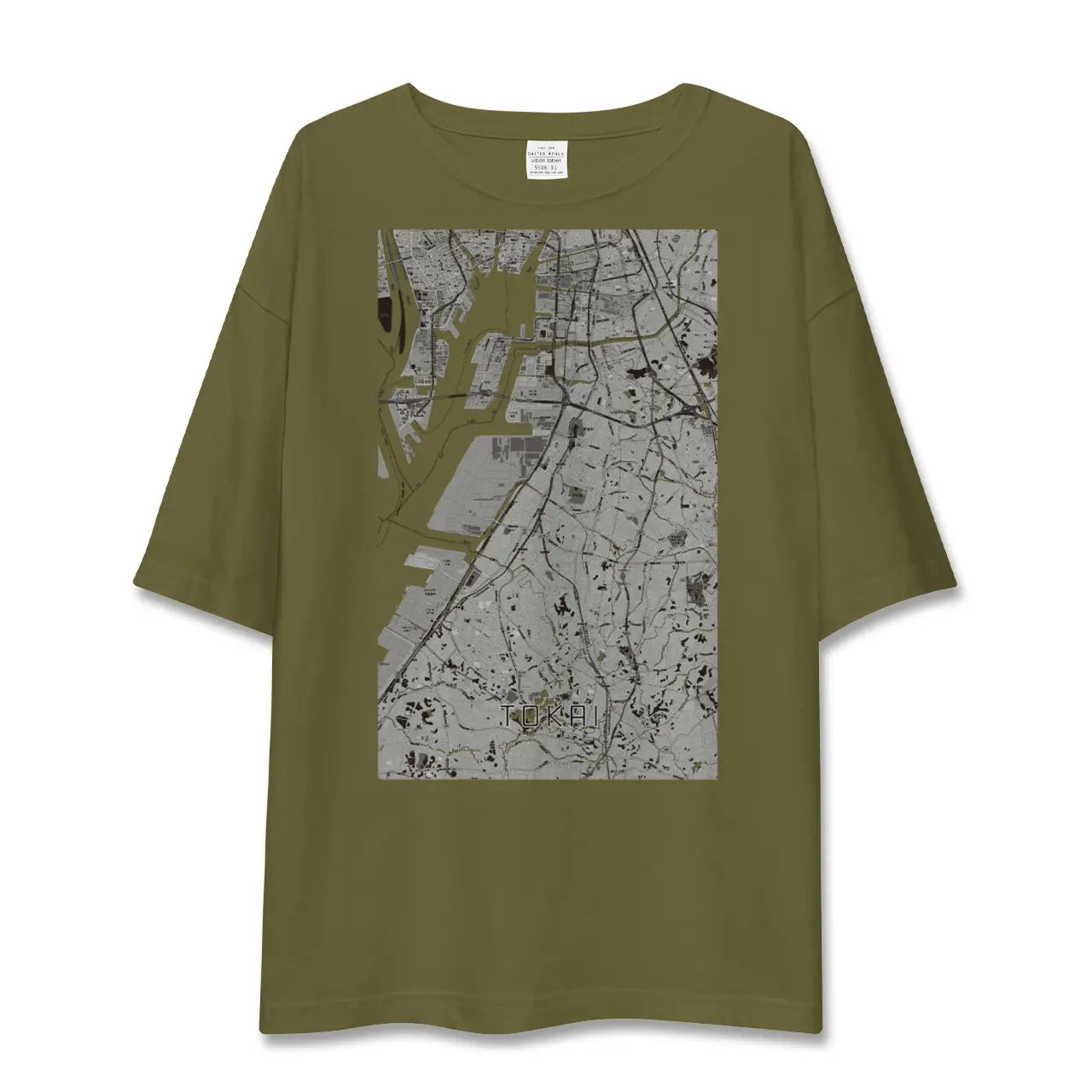 【東海(愛知県)】地図柄ビッグシルエットTシャツ