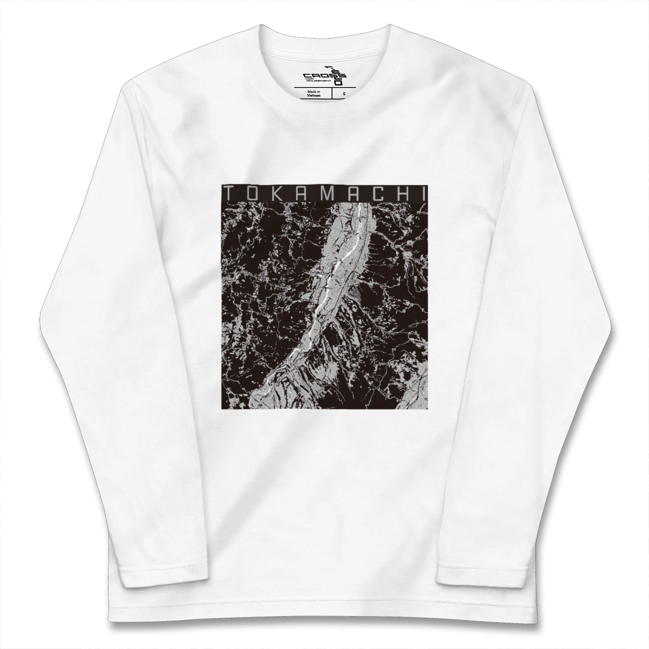 【十日町(新潟県)】地図柄ロングスリーブTシャツ