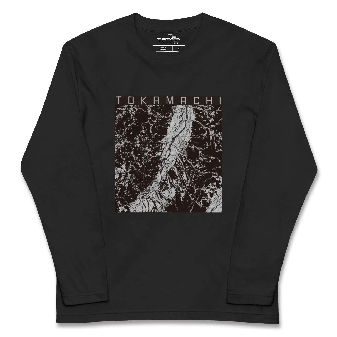 【十日町(新潟県)】地図柄ロングスリーブTシャツ