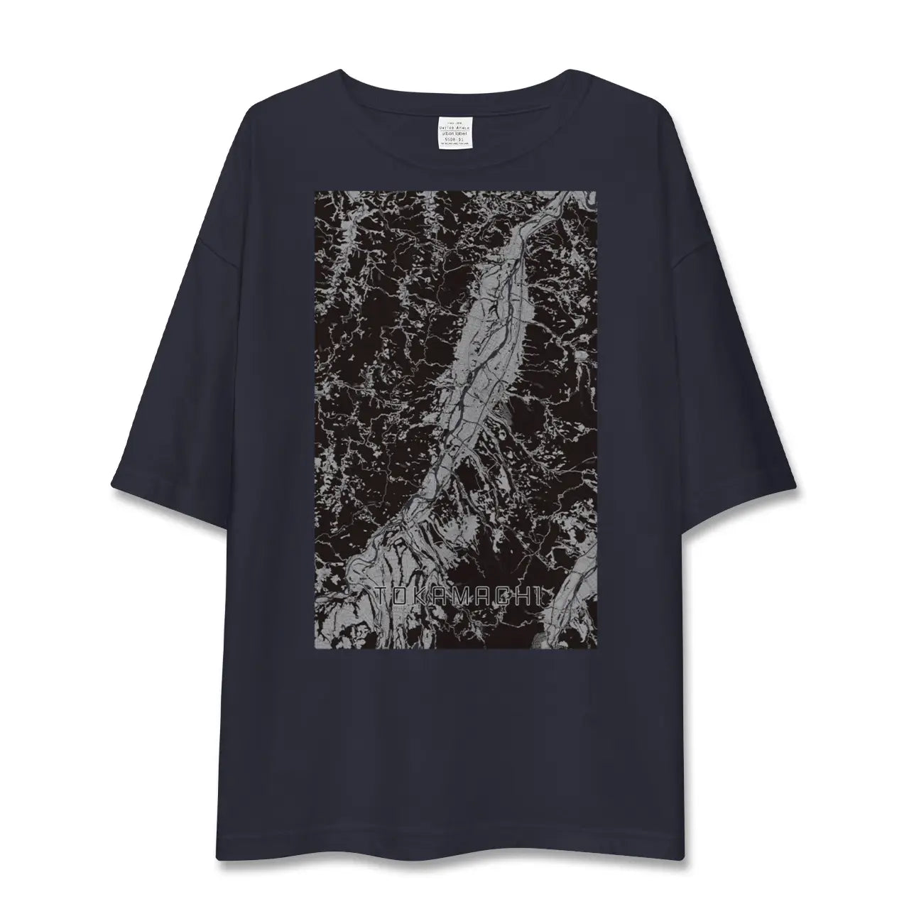 【十日町(新潟県)】地図柄ビッグシルエットTシャツ