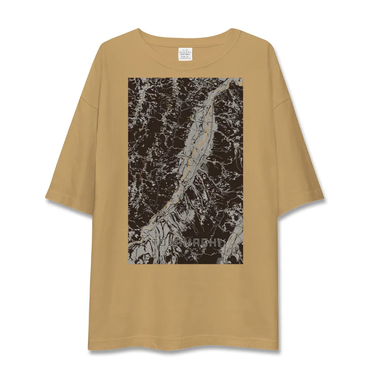 【十日町(新潟県)】地図柄ビッグシルエットTシャツ