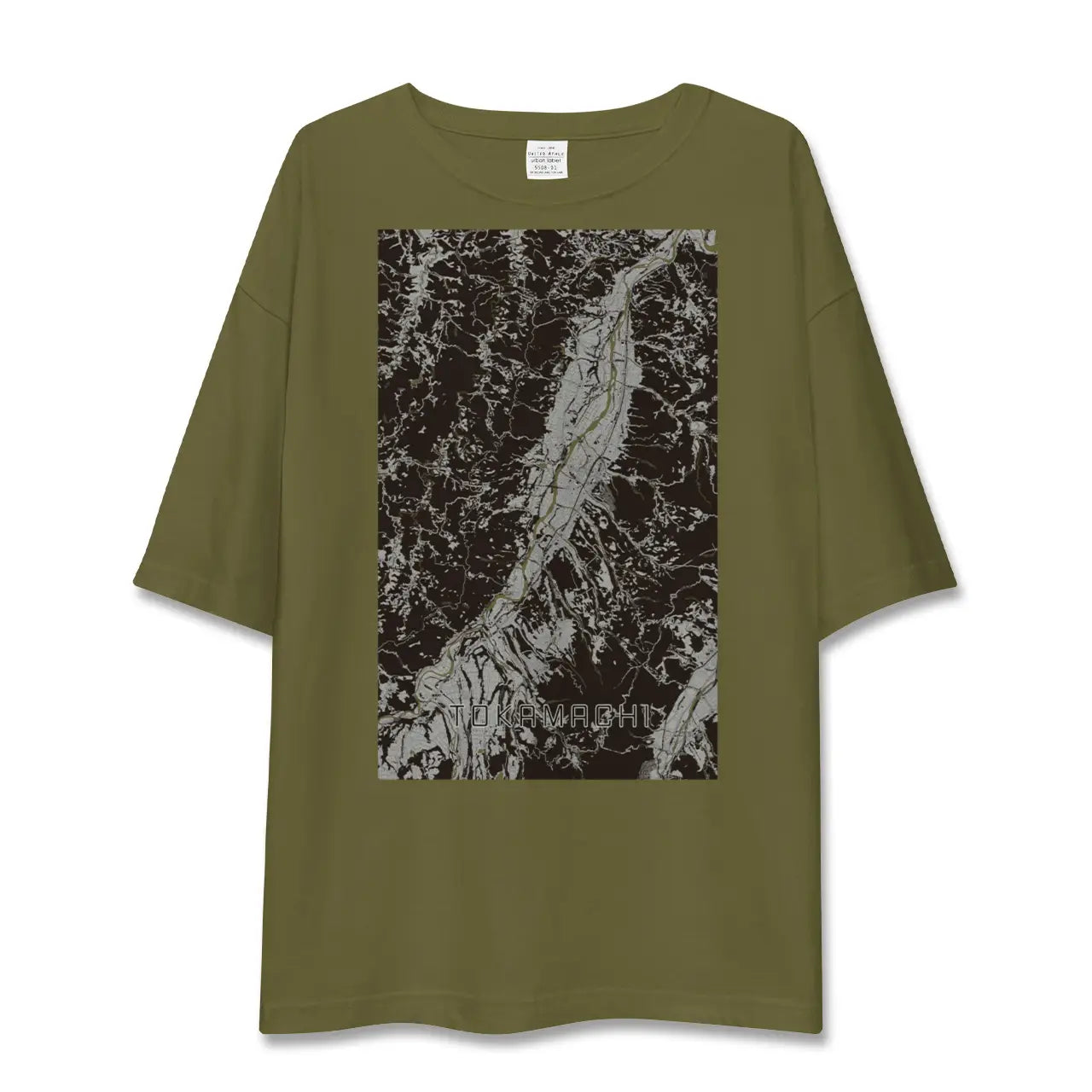 【十日町(新潟県)】地図柄ビッグシルエットTシャツ