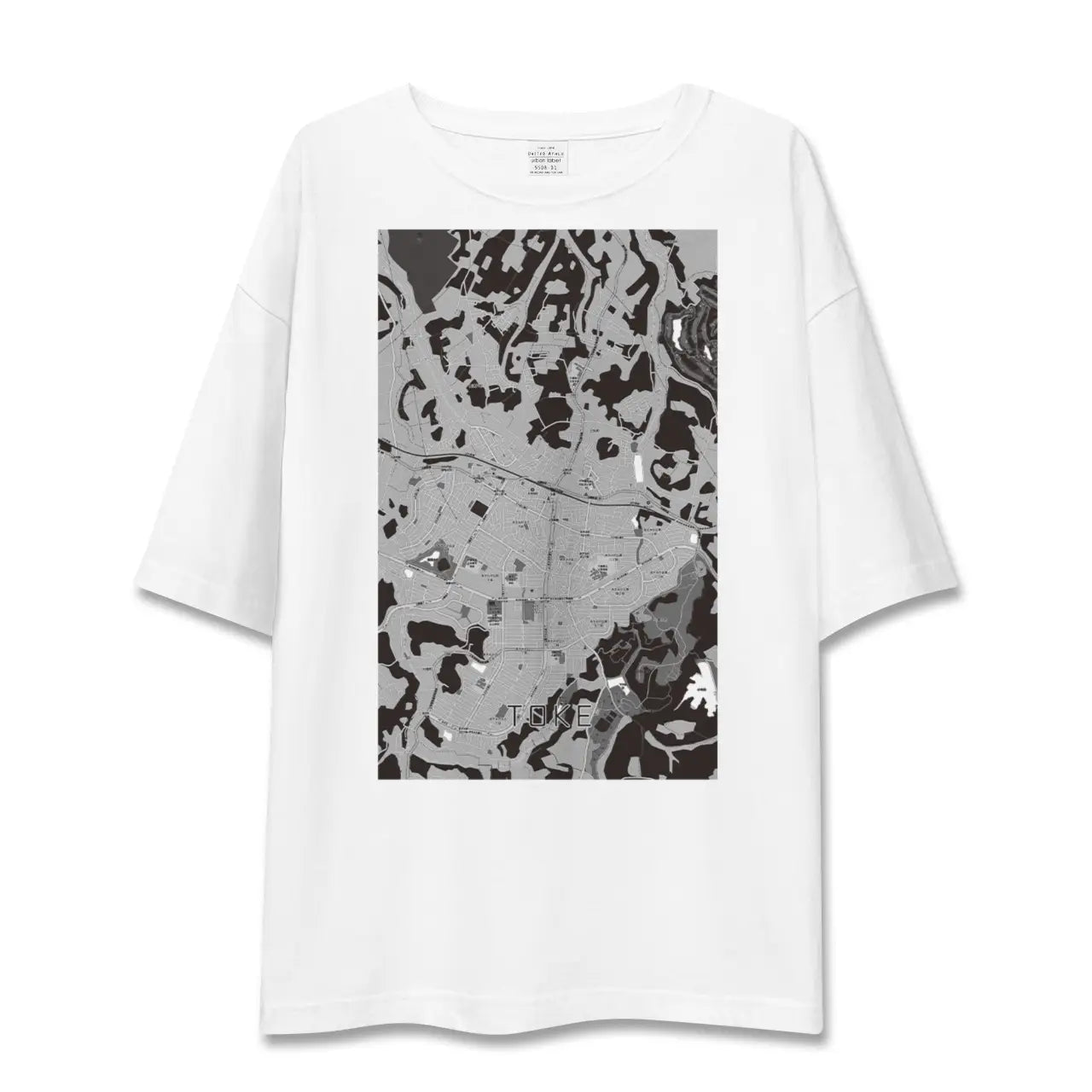 【土気(千葉県)】地図柄ビッグシルエットTシャツ