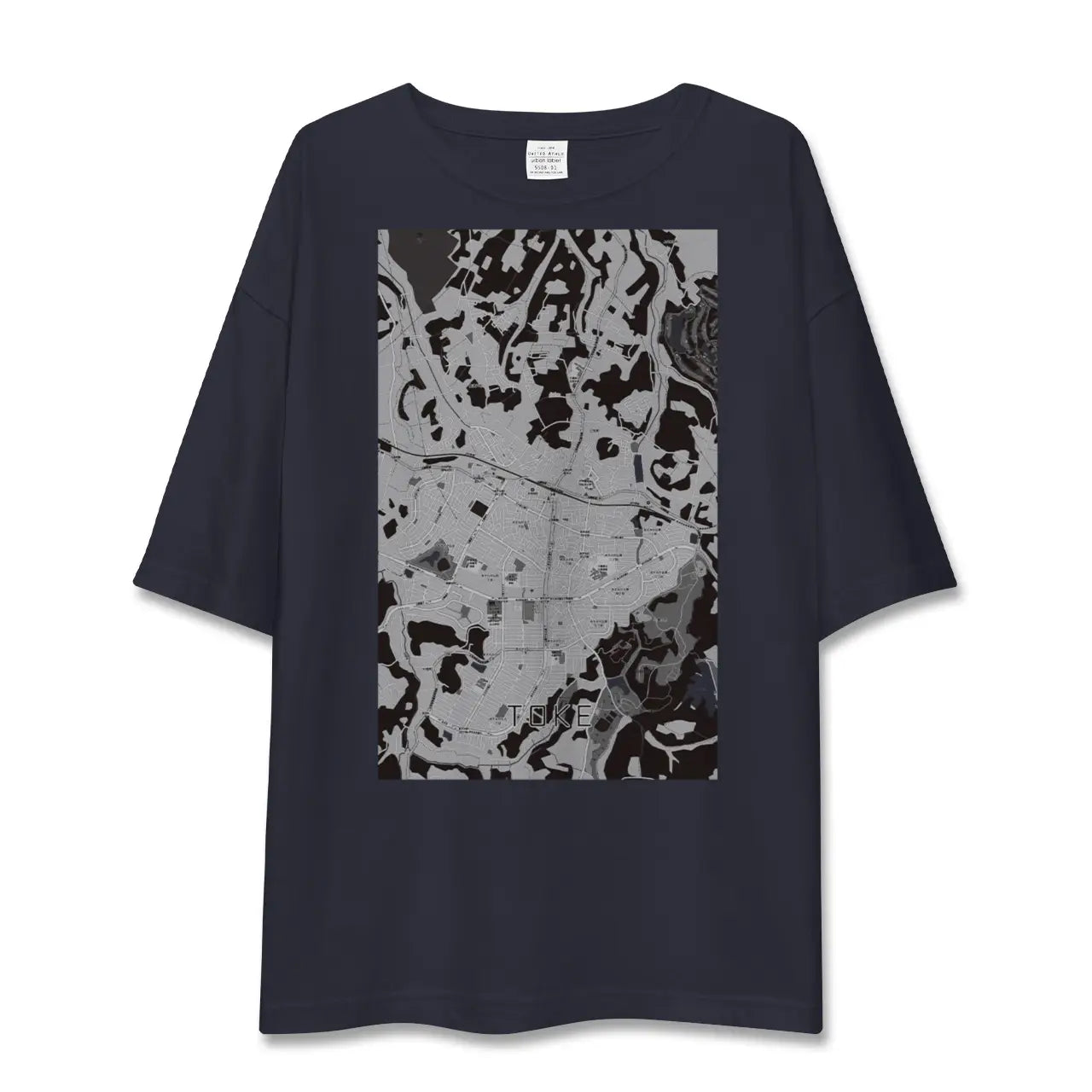 【土気(千葉県)】地図柄ビッグシルエットTシャツ