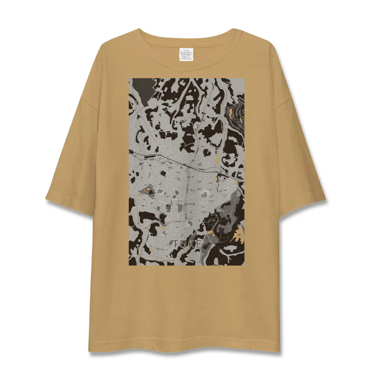 【土気(千葉県)】地図柄ビッグシルエットTシャツ