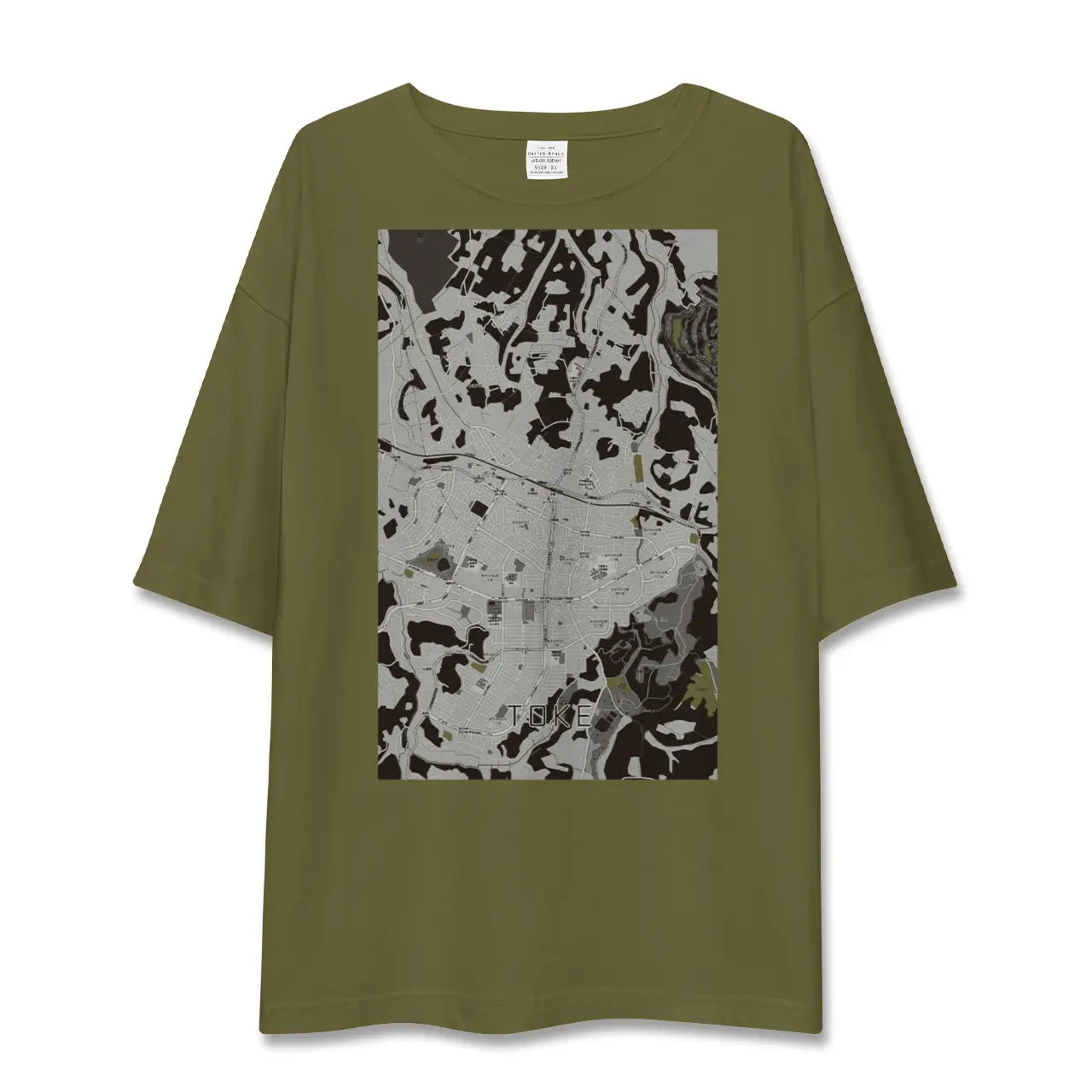 【土気(千葉県)】地図柄ビッグシルエットTシャツ