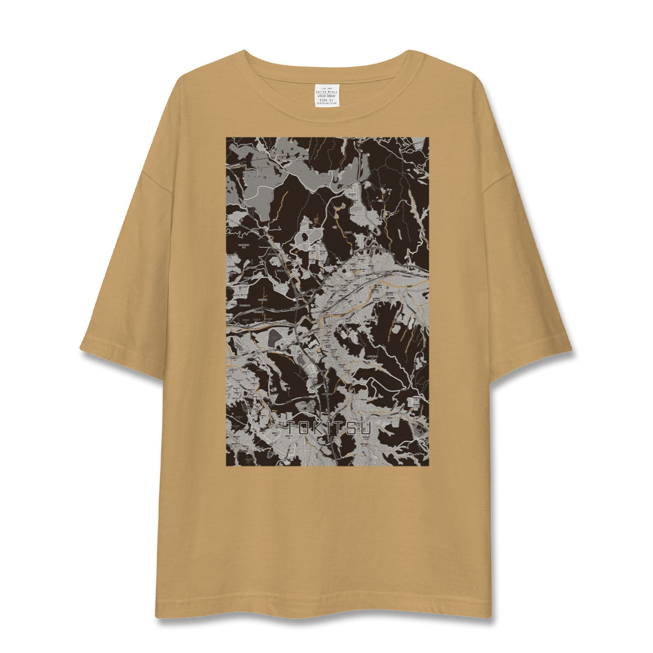 【土岐津(岐阜県)】地図柄ビッグシルエットTシャツ