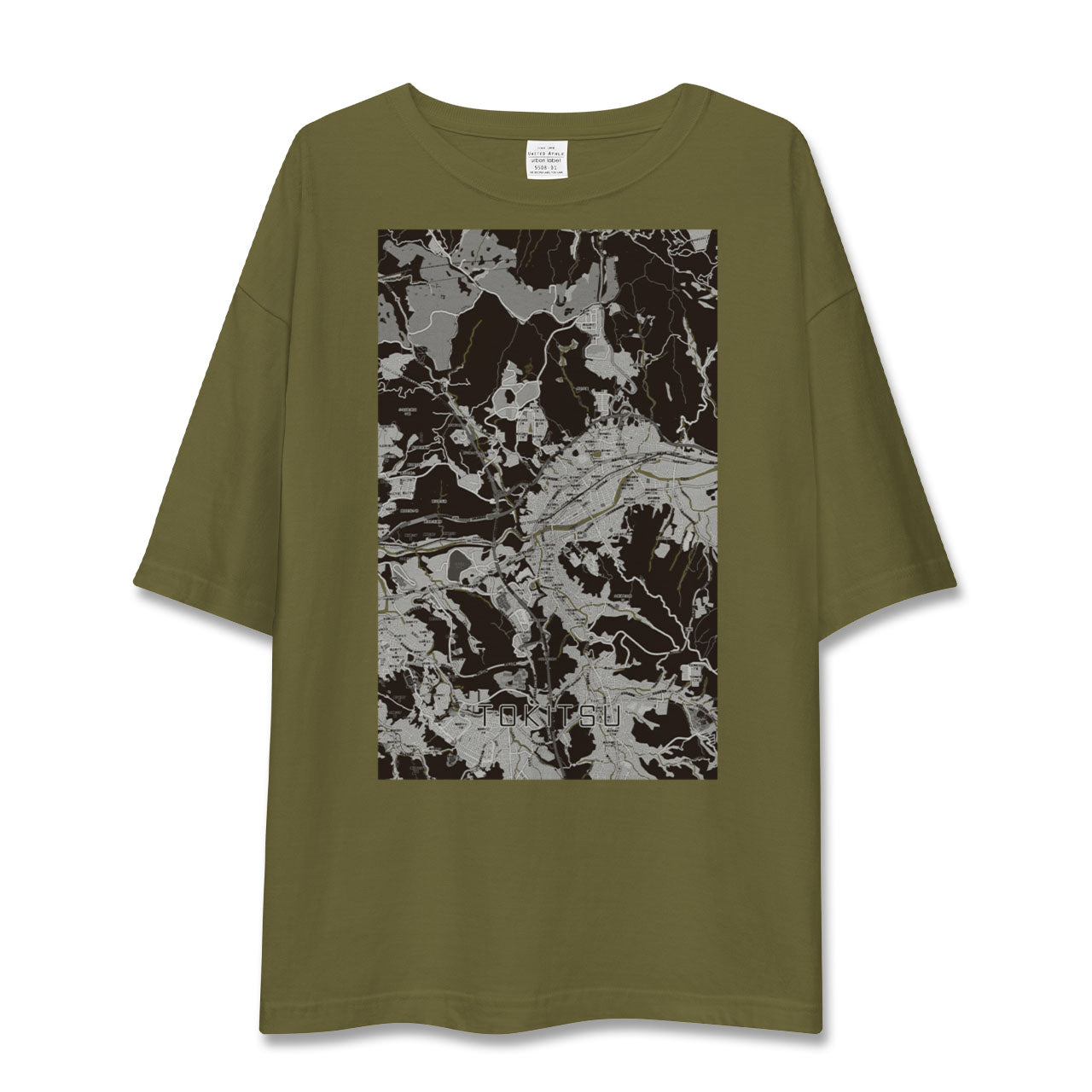 【土岐津(岐阜県)】地図柄ビッグシルエットTシャツ