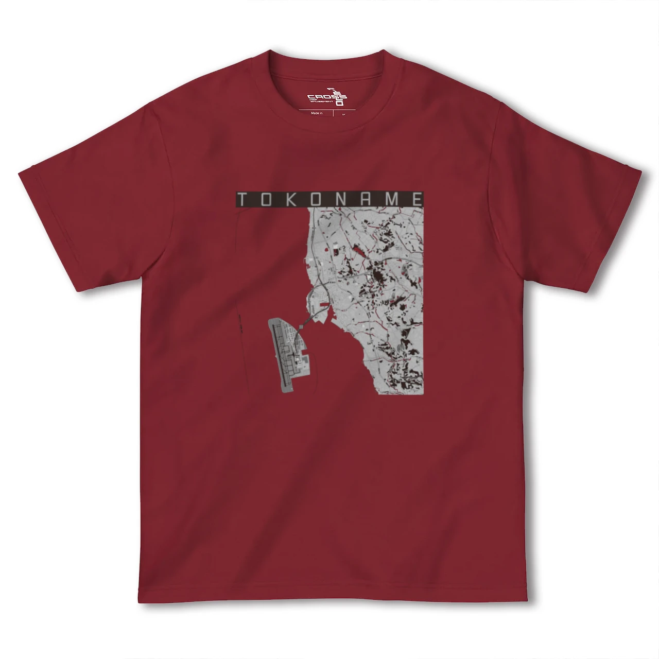 【常滑(愛知県)】地図柄ヘビーウェイトTシャツ