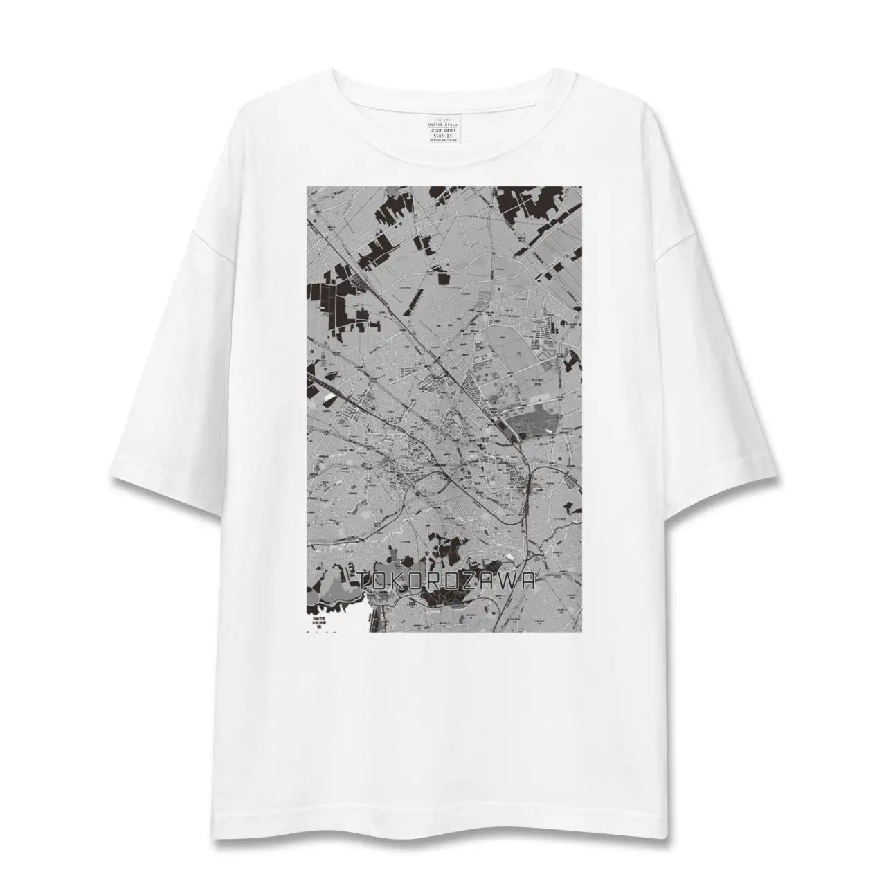 【所沢2(埼玉県)】地図柄ビッグシルエットTシャツ