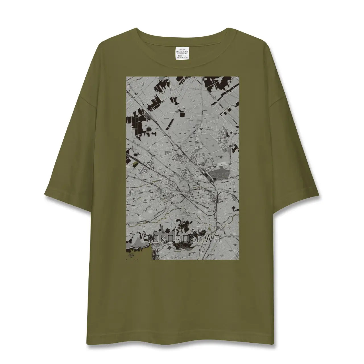 【所沢2(埼玉県)】地図柄ビッグシルエットTシャツ