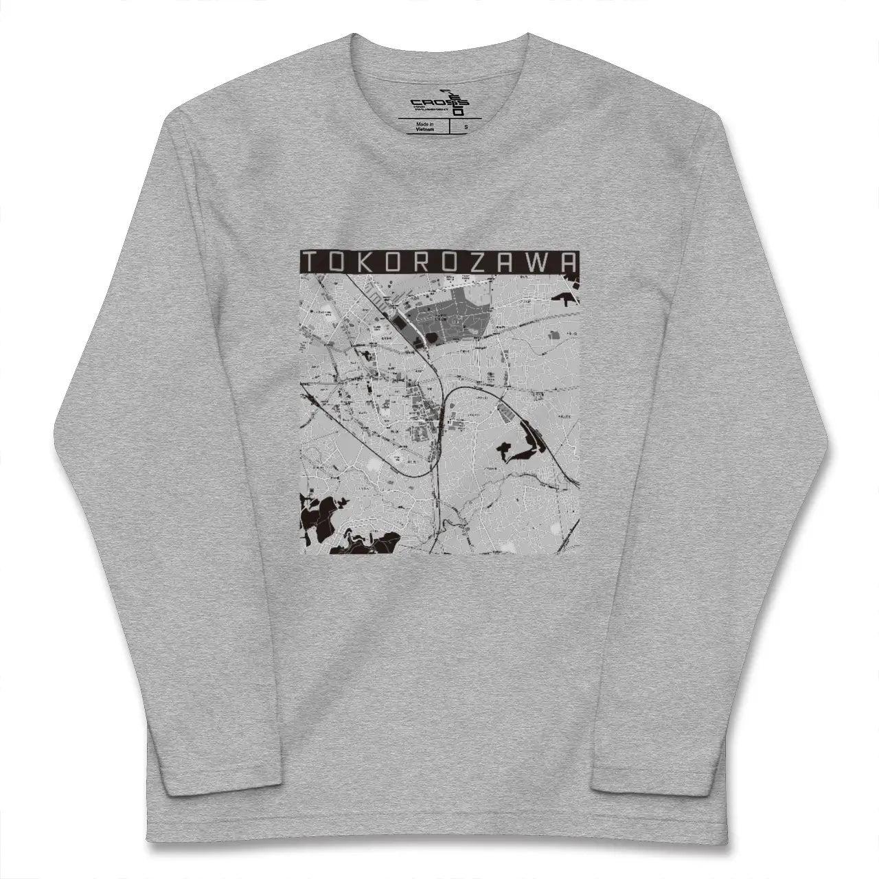 【所沢(埼玉県)】地図柄ロングスリーブTシャツ