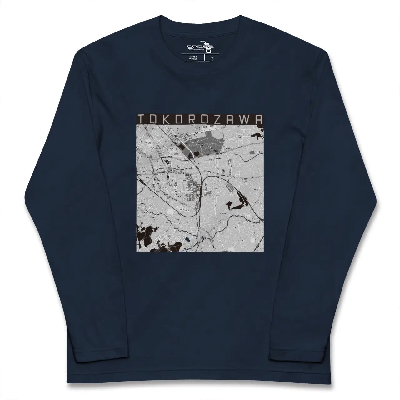 【所沢(埼玉県)】地図柄ロングスリーブTシャツ