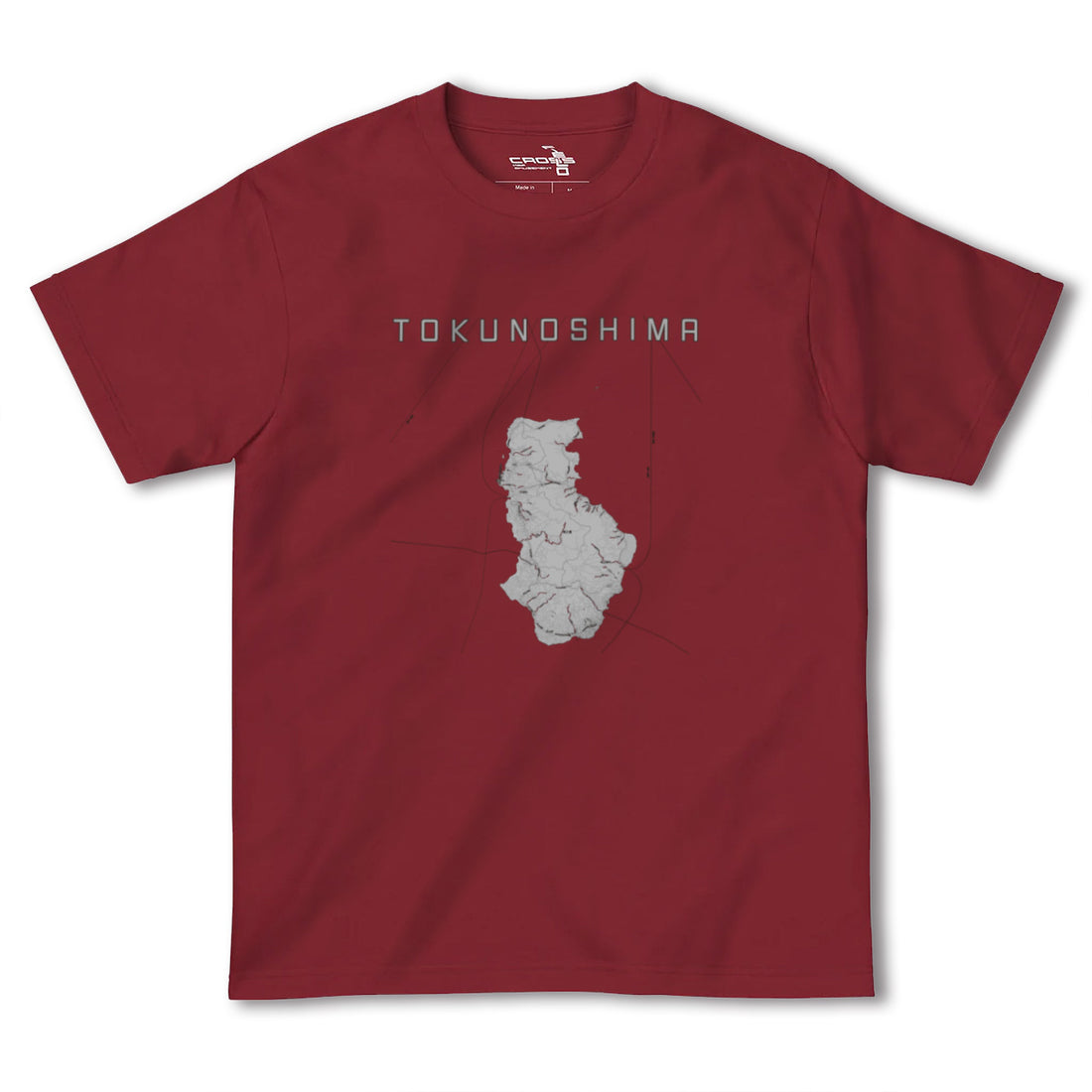 【徳之島(鹿児島県)】地図柄ヘビーウェイトTシャツ