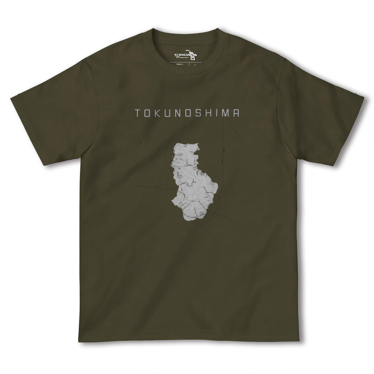 【徳之島(鹿児島県)】地図柄ヘビーウェイトTシャツ