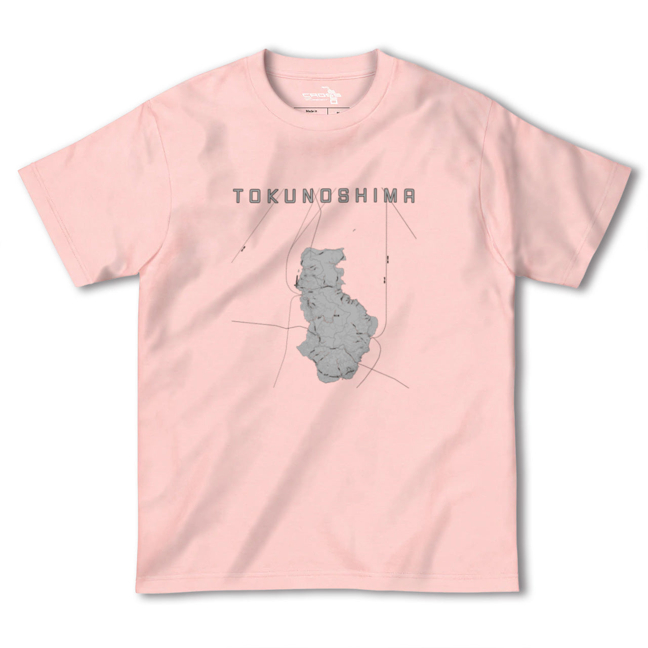 【徳之島(鹿児島県)】地図柄ヘビーウェイトTシャツ