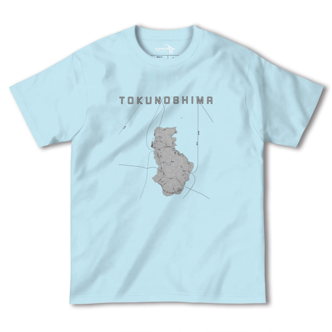 【徳之島(鹿児島県)】地図柄ヘビーウェイトTシャツ