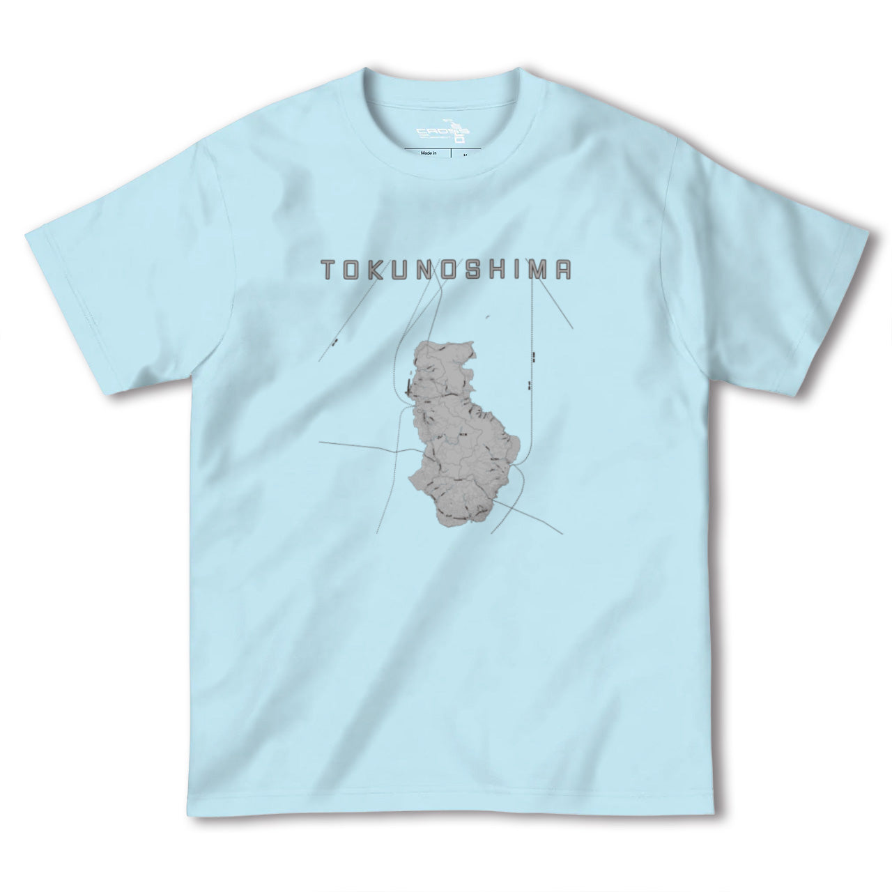 【徳之島(鹿児島県)】地図柄ヘビーウェイトTシャツ