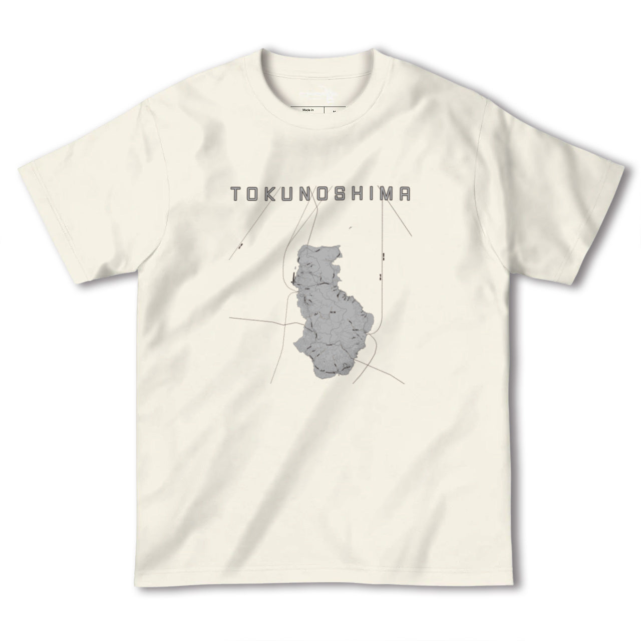 【徳之島(鹿児島県)】地図柄ヘビーウェイトTシャツ