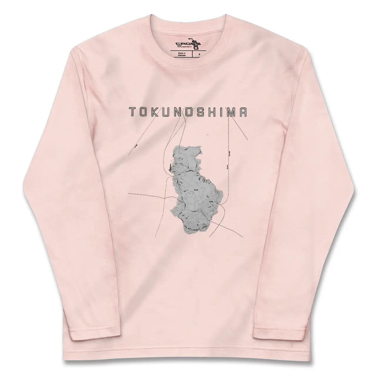 【徳之島(鹿児島県)】地図柄ロングスリーブTシャツ