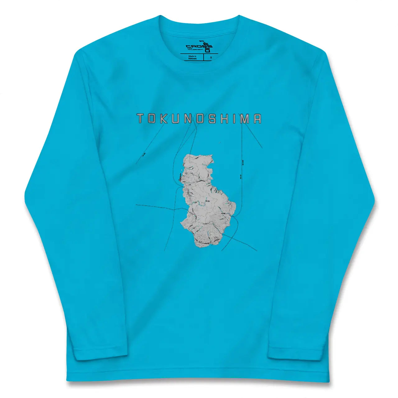 【徳之島(鹿児島県)】地図柄ロングスリーブTシャツ
