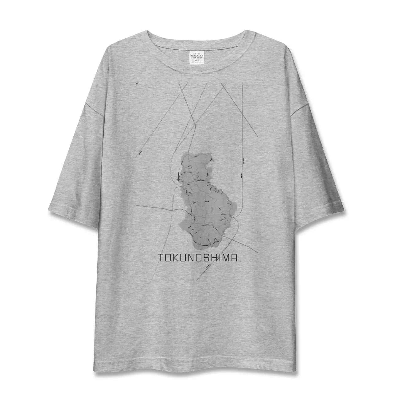 【徳之島(鹿児島県)】地図柄ビッグシルエットTシャツ