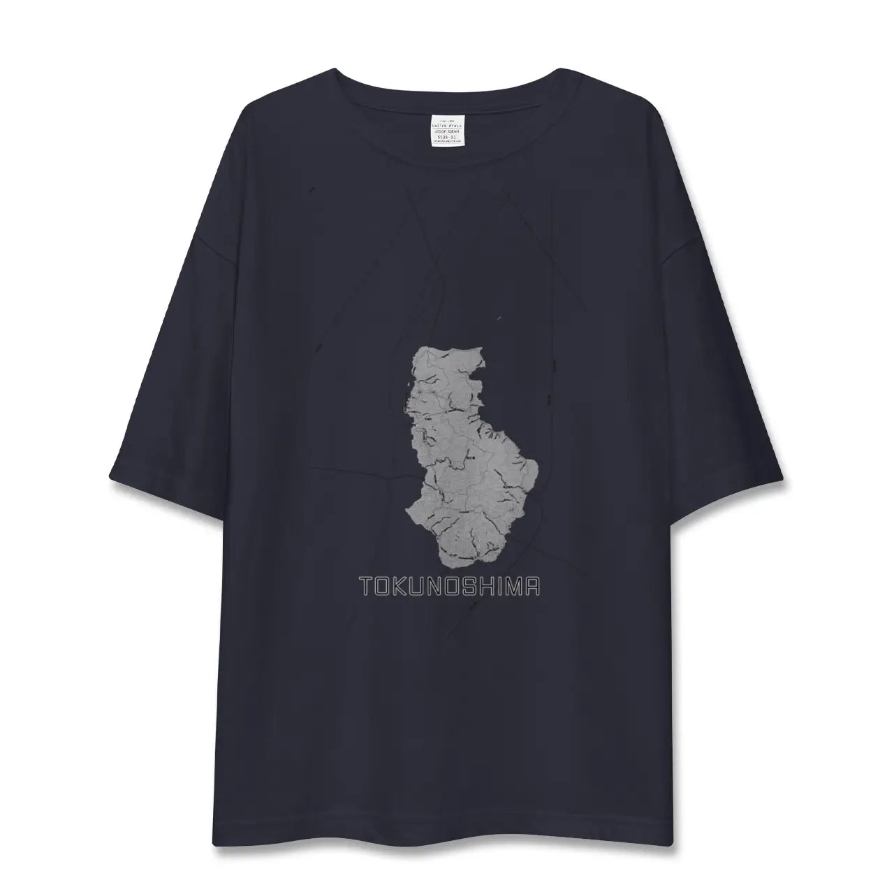 【徳之島(鹿児島県)】地図柄ビッグシルエットTシャツ