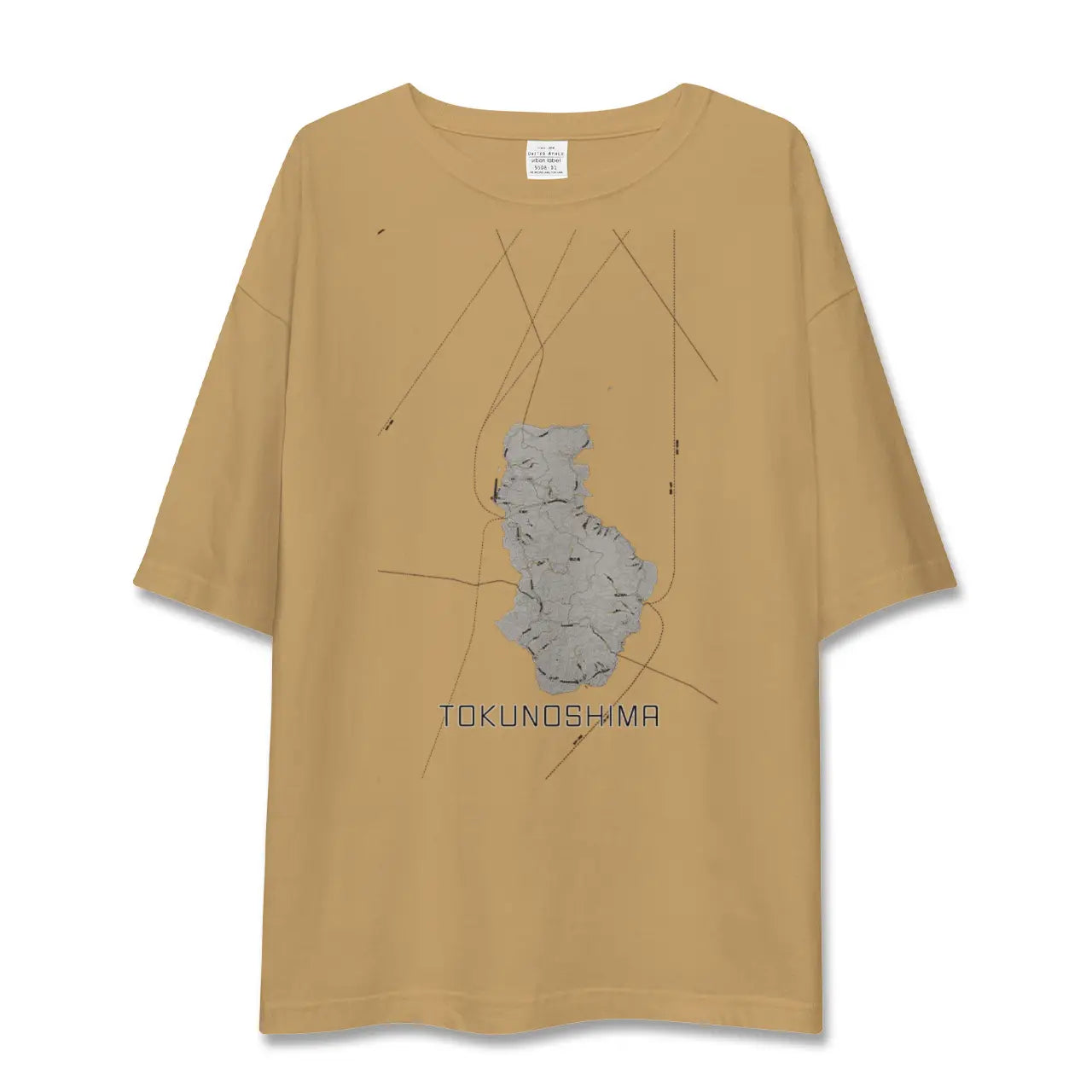 【徳之島(鹿児島県)】地図柄ビッグシルエットTシャツ