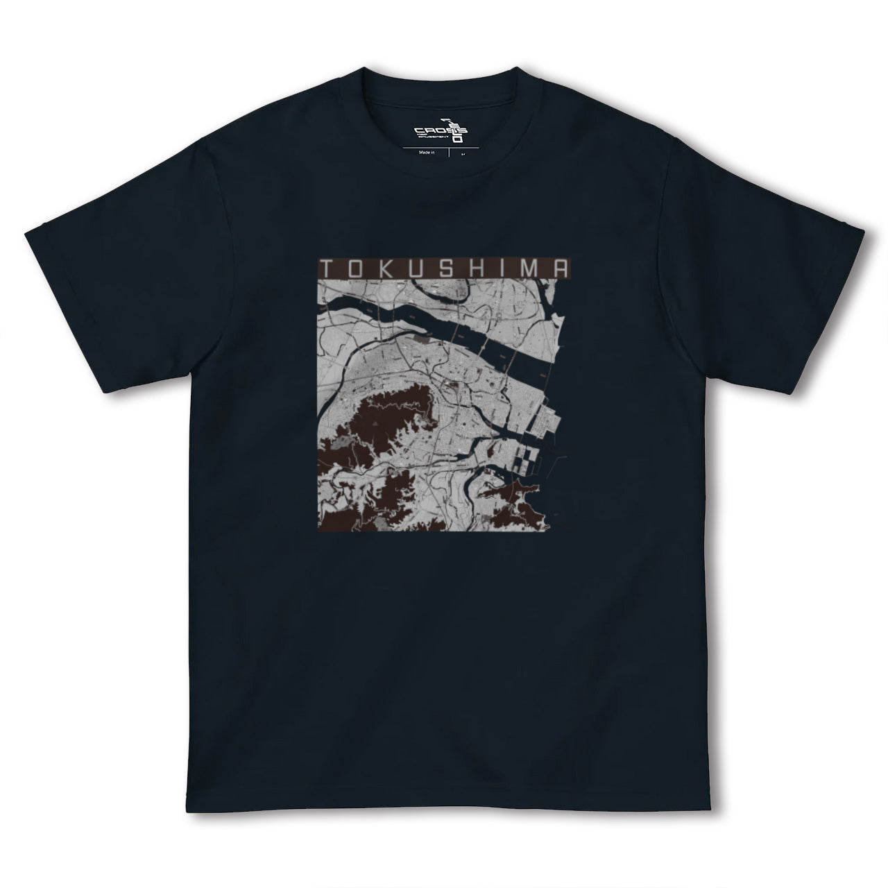 【徳島(徳島県)】地図柄ヘビーウェイトTシャツ