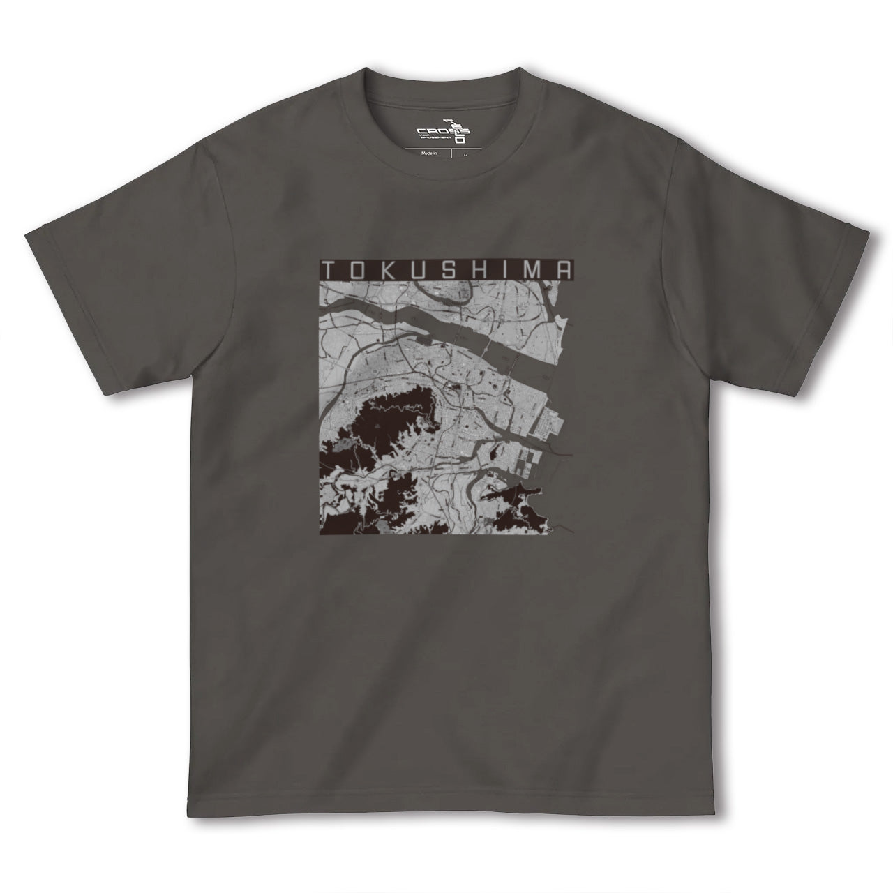 【徳島(徳島県)】地図柄ヘビーウェイトTシャツ