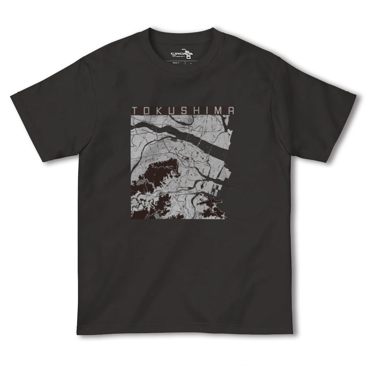 【徳島(徳島県)】地図柄ヘビーウェイトTシャツ